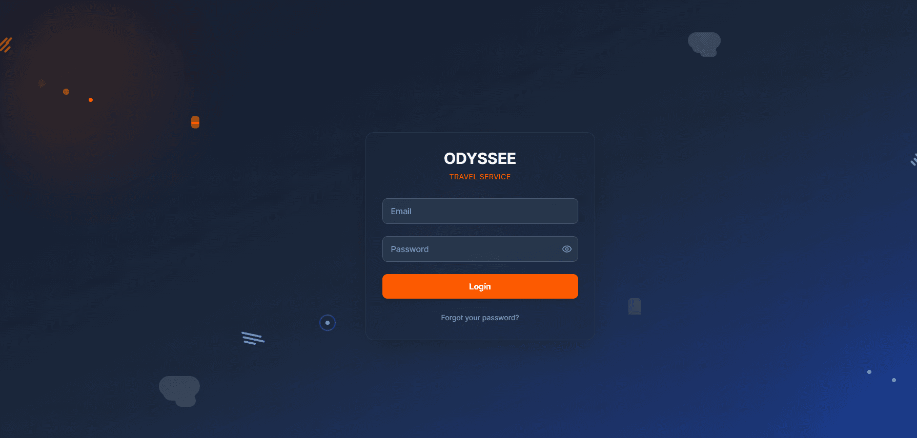 Odyssee Travel Services Dashboard
